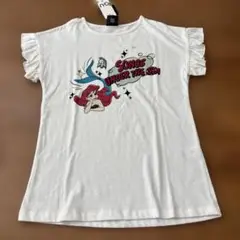 新品タグ付き　GU　アリエル フリル袖 Tシャツ 150cm ディズニー