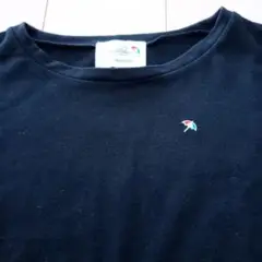 アーノルドパーマ黒 半袖Tシャツ 小さなロゴ刺繍
