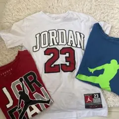 JORDAN ホワイト Tシャツ Mサイズ + NIKE レッド Tシャツ