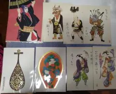 正倉院模様はがき和紙グリーティングカード大津絵はがきセット