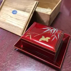 白木屋漆器店 4.5小物入れ 受皿 玉虫・雀