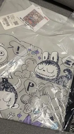 UNIQLO ユニクロポップマート　ラブブTシャツ 3XL ライトグレー