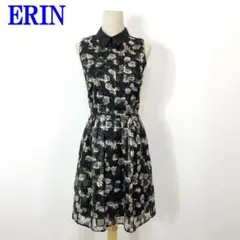 ERINエリン ノースリーブワンピース 黒 ポリエステル100％ 0 C2731