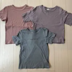【美品】男の子女の子 カラー Tシャツ 3枚セット 120cm