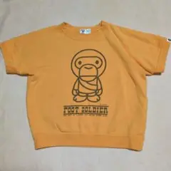 アベイシングエイプ ベビーマイロ 半袖トレーナー 130cm BABY MILO
