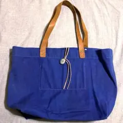melple ジャーナルスタンダード トートバッグ コンチョ付 ブルー 大容量