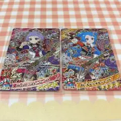 ひみつのアイプリ 真実夜チィ 八王子ビビ わいるど☆すたーパープルレッド2枚