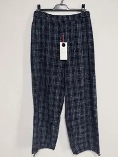 ENCOMING Attic別注 トラウザー 24SS Navy ツイード