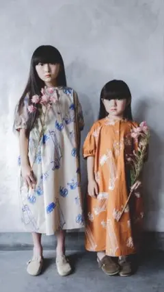michirico Holidays TEX 半袖ワンピース M 100cm