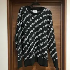 【希少XL】キャプテンズヘルム ロゴ ジャガード クルー ニット
