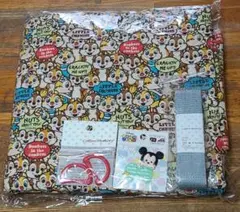 チップ&デール　 キルティング生地　レッスンバッグ&シューズケース
