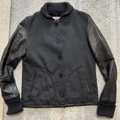 【値下げ】SLOWGUN＆CO　スロウガン　カシミア×レザー 大人のスタジャン