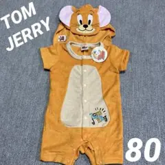 ☆トムとジェリー ジェリーなりきりロンパース☆80 半袖