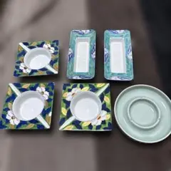 旅館にありそうな陶器の灰皿