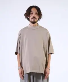 marka マーカ　MOCK NECK モックネックTシャツ ベージュ 2 L