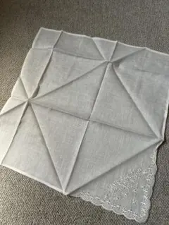 ハンカチ　白色　34×34cm 新品　送料無料　匿名配送