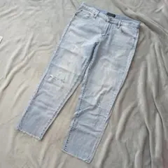 UNIQLO ユニクロ【24】スリムボフィットアンクルジーンズ カットオフ