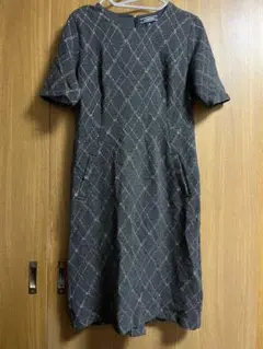 Lands' End 半袖ワンピース 11 JPN グレー