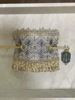 44番　ヘアアクセ　インド刺繍リボン　マジェステ　浴衣　二つ購入で1500円！
