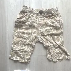キリン柄 ハーフパンツ ゴムウエスト
