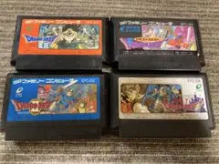 ドラゴンクエスト 1,2,3,4 ファミコン FC 4本セット【動作確認済】