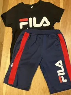 FILA メッシュハーフパンツ・Tシャツセット１３０