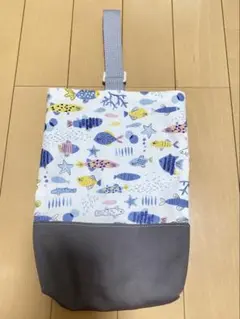 お魚デザイン　シューズバッグ