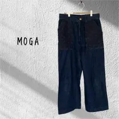 MOGA モガ　ワイド デニム パンツ