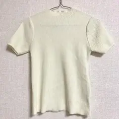 Ulysses パフスリーブサマーニットトップス ホワイト