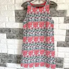 美品【リナシメント 】RINASCIMENTO花柄ノースリーブチュニックXS可愛