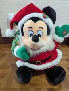 ミッキーマウス サンタクロース ぬいぐるみ 約30cm