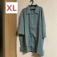 未使用品　美品　XL シャツ メンズ 長袖 半袖 ビッグシルエット　体型カバー