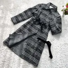 VALENTINO ヴァレンティノ チェック柄ダブルフェイスコート バレンティノ