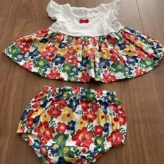 女の子　ベビー　ベビー服　セットアップ　花柄