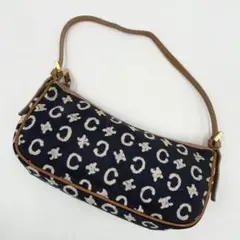 ✨美品✨セリーヌ デニム ハンドバッグ アクセサリーポーチ レザー Cマカダム