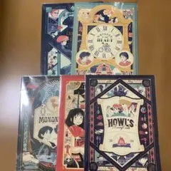 【新品未開封】ジブリ クリアファイル A4サイズ5枚セット①