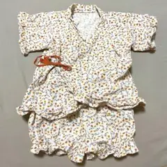 当日発送 即購入ok 即日発送 90cm 甚平 オレンジ 女の子