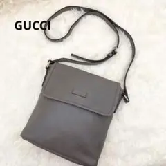 【美品】GUCCI ショルダーバッグ シマ トープ ポシェット レザー