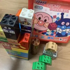 アンパンマン はじめてのブロック バケツ L 赤 ブロック おもちゃ 知育玩具