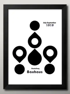 15983■ポスター アート 絵画『バウハウス　BAUHAUS』A3 マット紙
