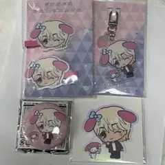 ジョンハン サンリオ キーホルダー 缶バッジ ステッカー クリップ セット