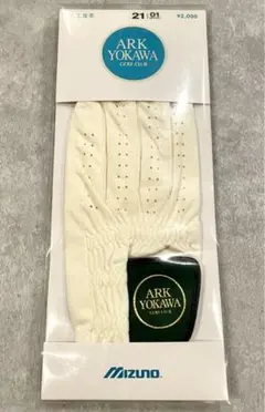 【新品・未使用】ゴルフ グローブ 白 21㎝ ミズノ アークよかわ