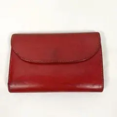 美品✨ ホワイトハウスコックス　三つ折り財布　レッド　ブライドルレザー