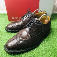 【着用3回】REGAL リーガル 革靴 ウィングチップ 外羽根 本革 24