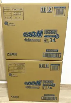 値下げ♡GOO.N ビッグより大きいサイズ　パンツ34枚入り×6パック　まとめ
