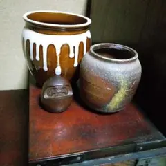 壺と達磨 古民家インテリア