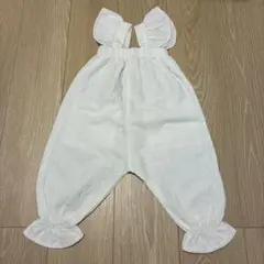 【sale】 ♡新品♡DB kids 肩フリル刺繍オーバーオール　ベビー90cm