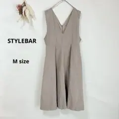 スタイルバー　STYLEBAR ジャンパースカート　M ベージュ　Ｖネック