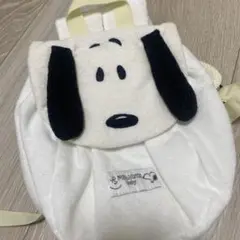 スヌーピー リュック 小型 ホワイト