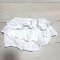 petit main フリル付きホワイトボトムス 80